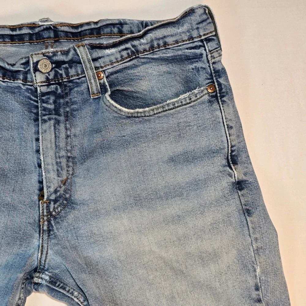 Levis 511 Slim Fit Light Wash Blue Denim Jeans Mens 34x36 04511-2210 - Picture 6 of 16